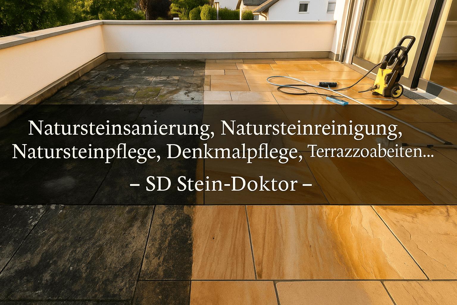 Natursteinsanierung, Natursteinreinigung, Natursteinpflege, Denkmalpflege, Terrazzoarbeiten... – SD Stein-Doktor